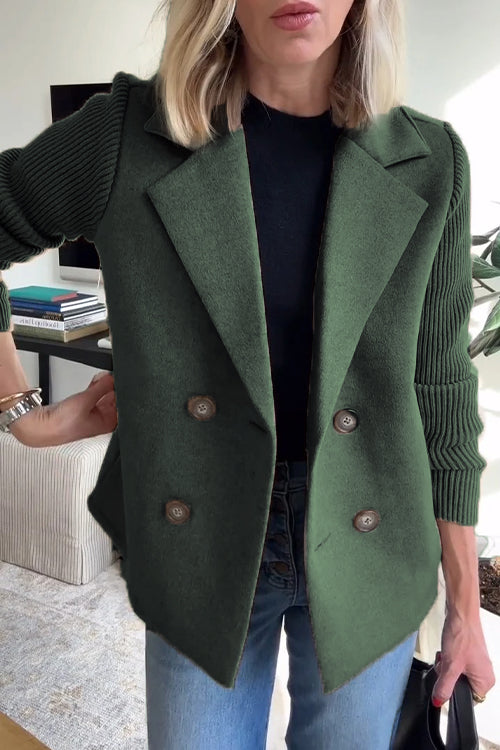 Women's Wool Look Blazer in Green
