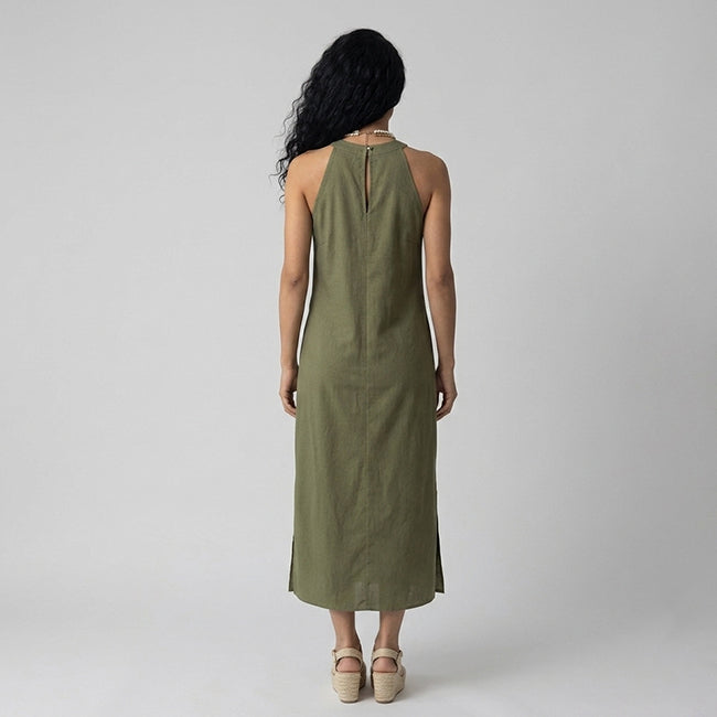 Women's Lace Patchwork Midi Dress