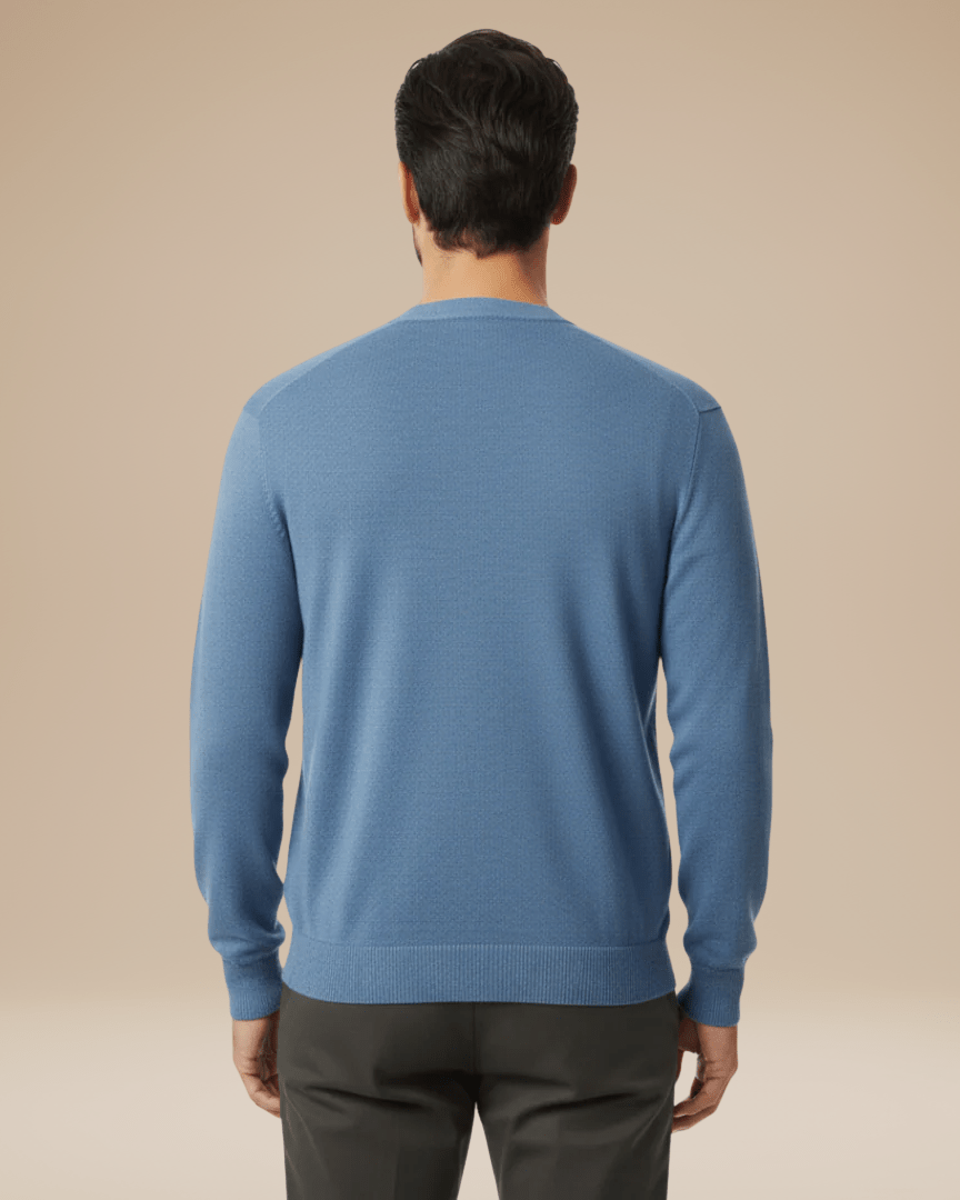 Men's V Neck Cardigan – Cashmere Blend Button Front