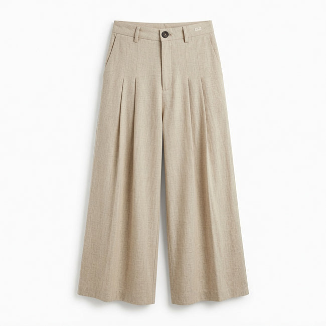 Women's Wide Leg High Waisted Workwear Pants