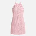 Women's Lace Jacquard Floral Midi Dress