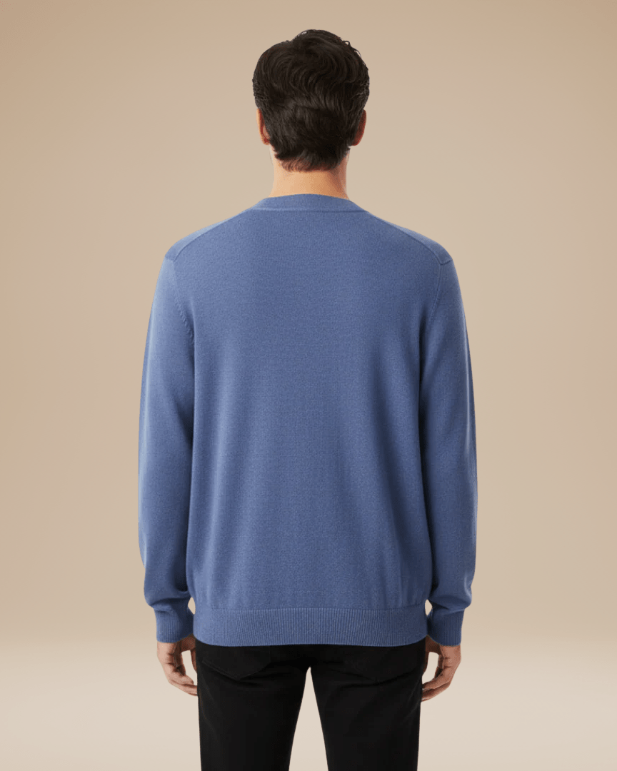 Men's V Neck Cardigan – Cashmere Blend Button Front