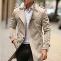 Men's Trench Coat – Dylan Single Breasted Stand Collar Coat