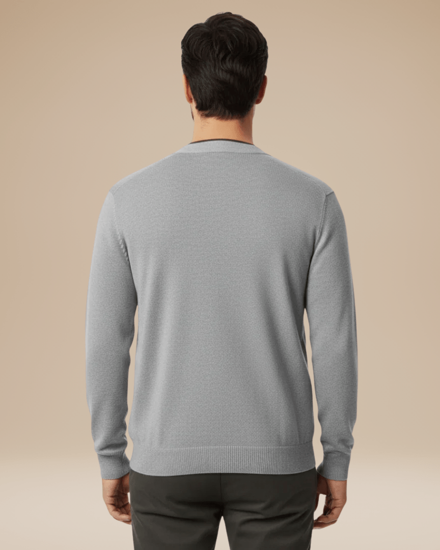 Men's V Neck Cardigan – Cashmere Blend Button Front
