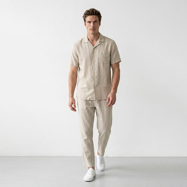 Men's Linen Short Sleeve Shirt