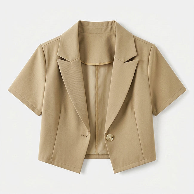 Women's Casual Short Sleeve Jacket