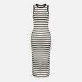 Women's Striped Side Split Dress