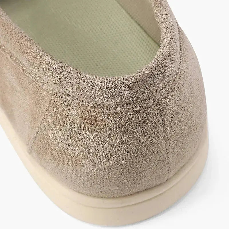 Men's Suede Loafers – Caprice Slip On Shoes with Cream Sole