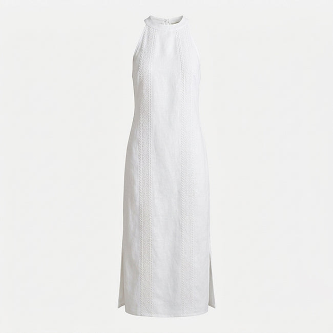 Women's Lace Patchwork Midi Dress