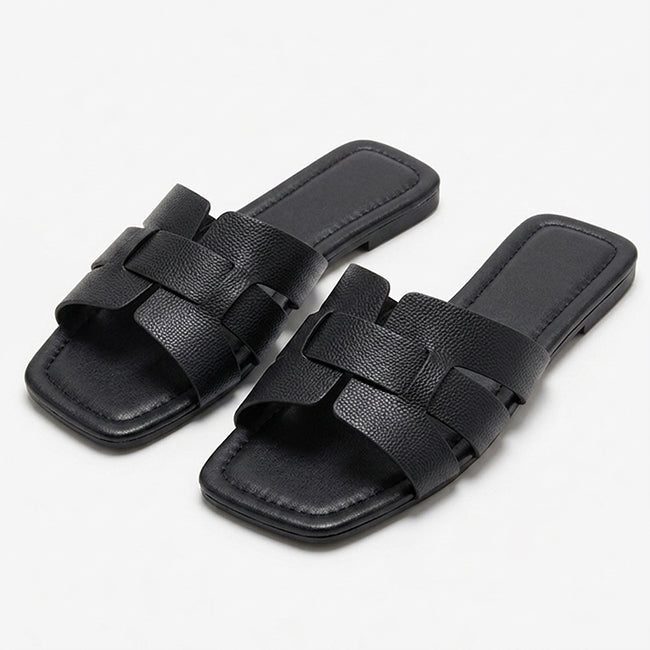 Women's Leather Flat Sandals