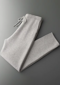 Men's Knitted Leisure Trousers – Merino Blend Drawstring