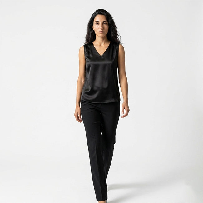 Women's Sleeveless V-Neck Top