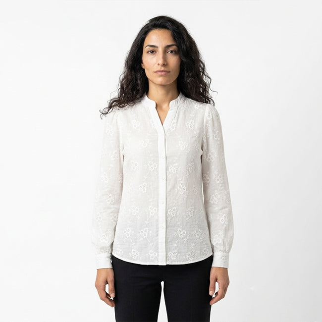 Women's Long Sleeve Jacquard Top