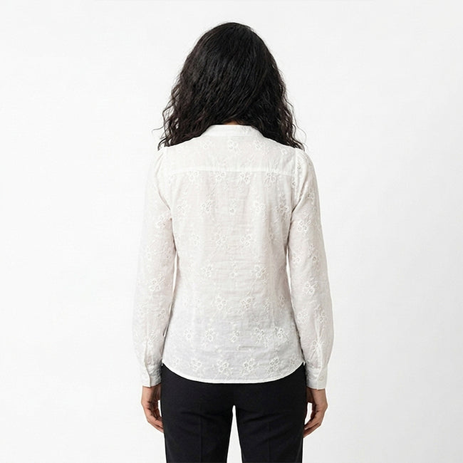 Women's Long Sleeve Jacquard Top