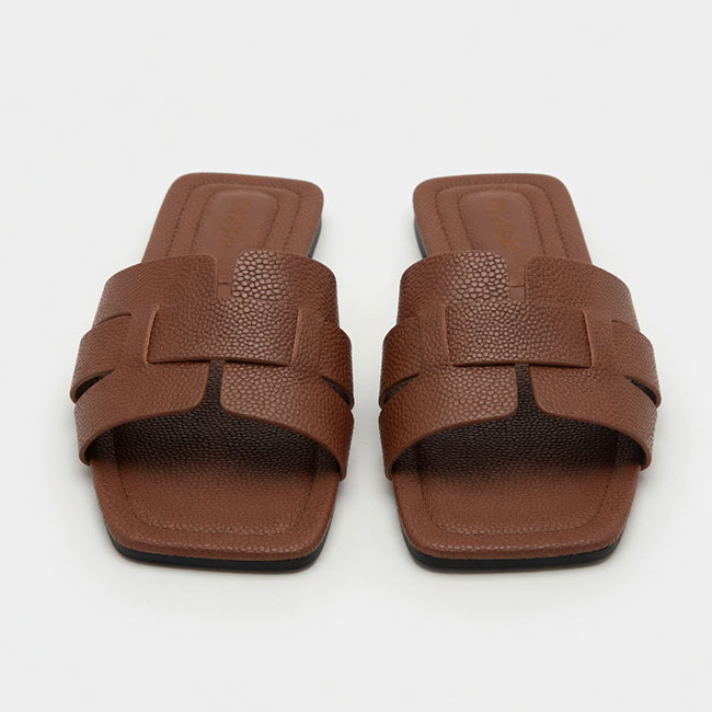 Women's Leather Flat Sandals