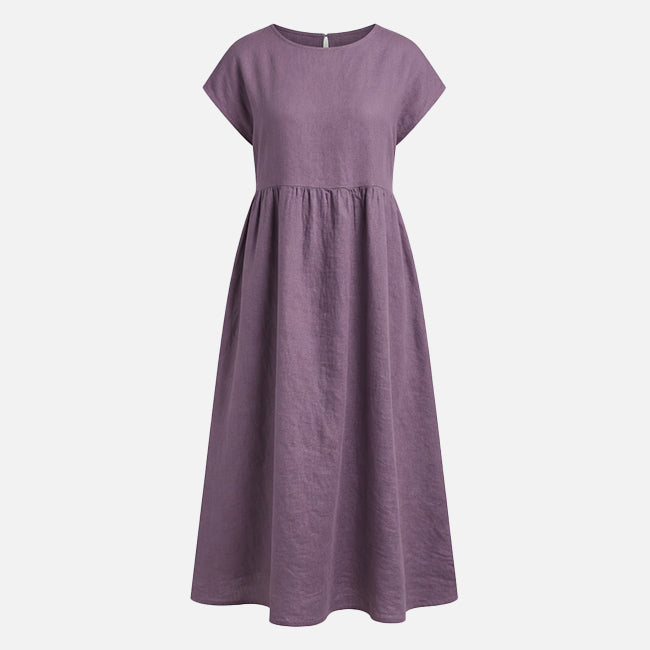 Women's Sleeveless Loose Pocket Midi Dress