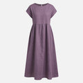 Women's Sleeveless Loose Pocket Midi Dress