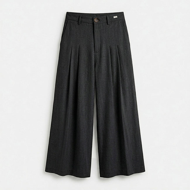 Women's Wide Leg High Waisted Workwear Pants