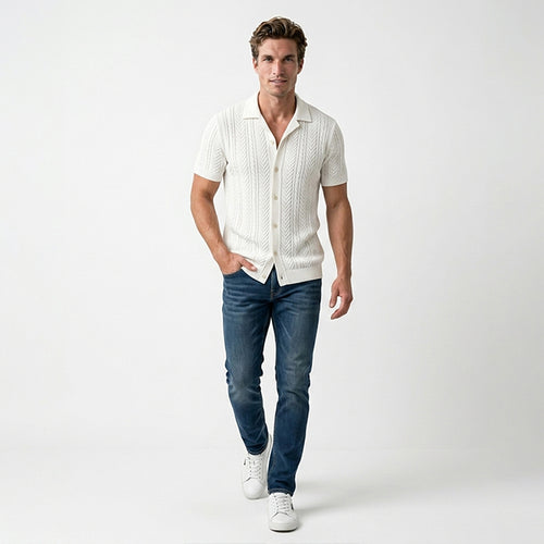 Men's Knit Short Sleeve Top