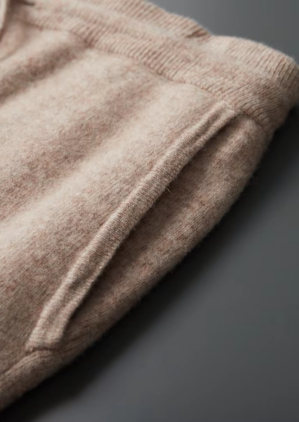 Men's Knitted Leisure Trousers – Merino Blend Drawstring