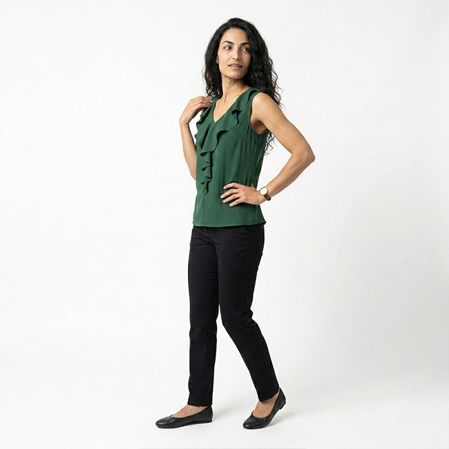 Women's Sleeveless V-Neck Top