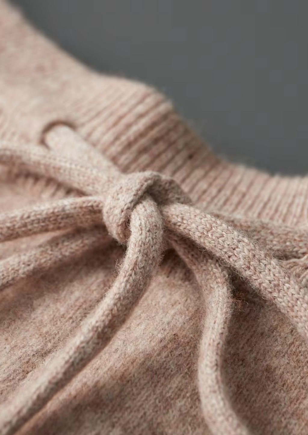 Men's Knitted Leisure Trousers – Merino Blend Drawstring