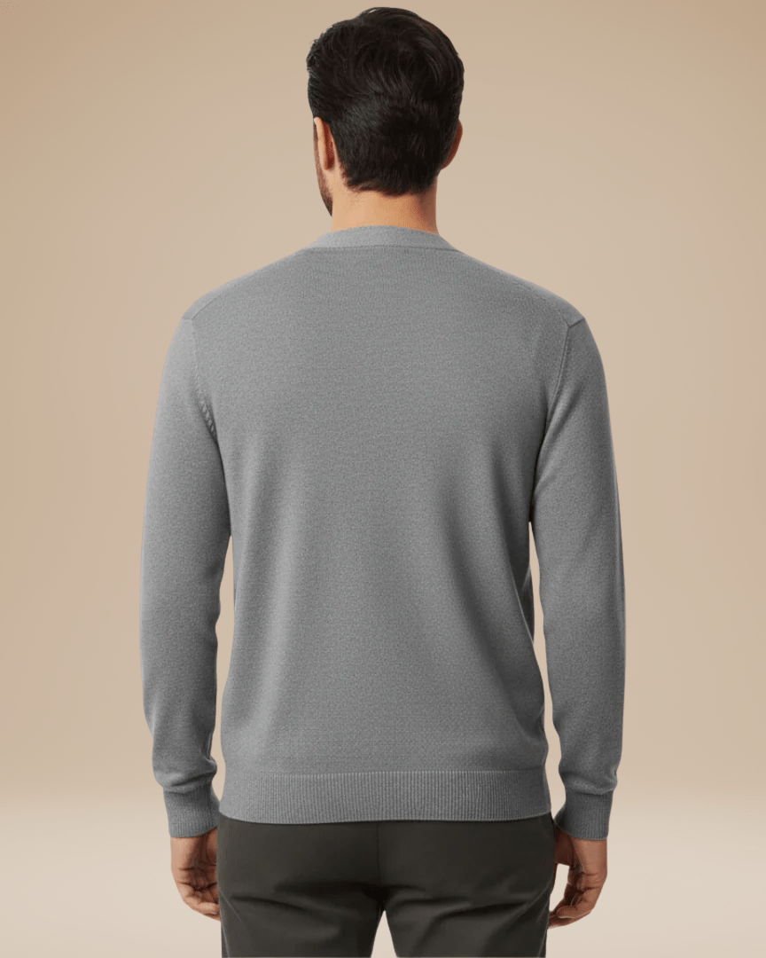 Men's V Neck Cardigan – Cashmere Blend Button Front