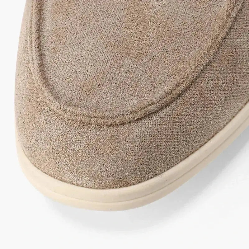 Men's Suede Loafers – Caprice Slip On Shoes with Cream Sole