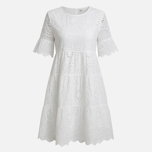 Women's Embroidered Midi Dress