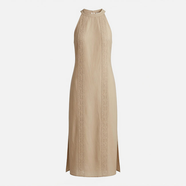 Women's Lace Patchwork Midi Dress