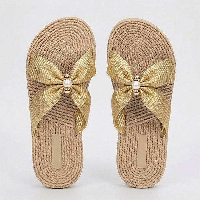 Women's Beaded Flat Sandals