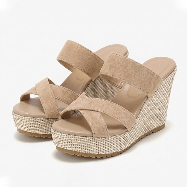 Women's Wedge Platform Slip On Sandals