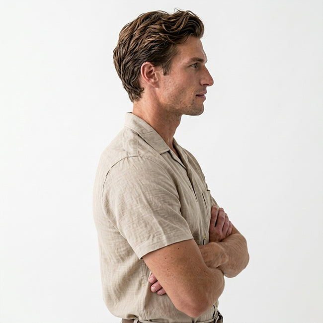 Men's Linen Short Sleeve Shirt