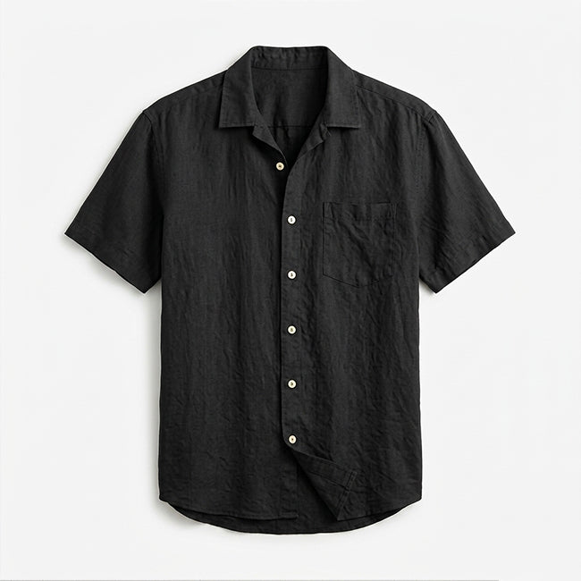 Men's Linen Short Sleeve Shirt