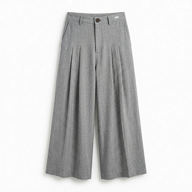 Women's Wide Leg High Waisted Workwear Pants