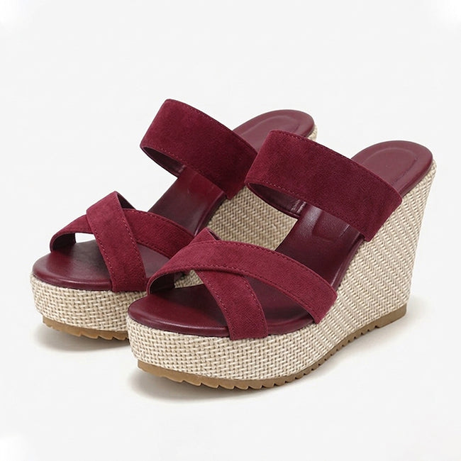 Women's Wedge Platform Slip On Sandals
