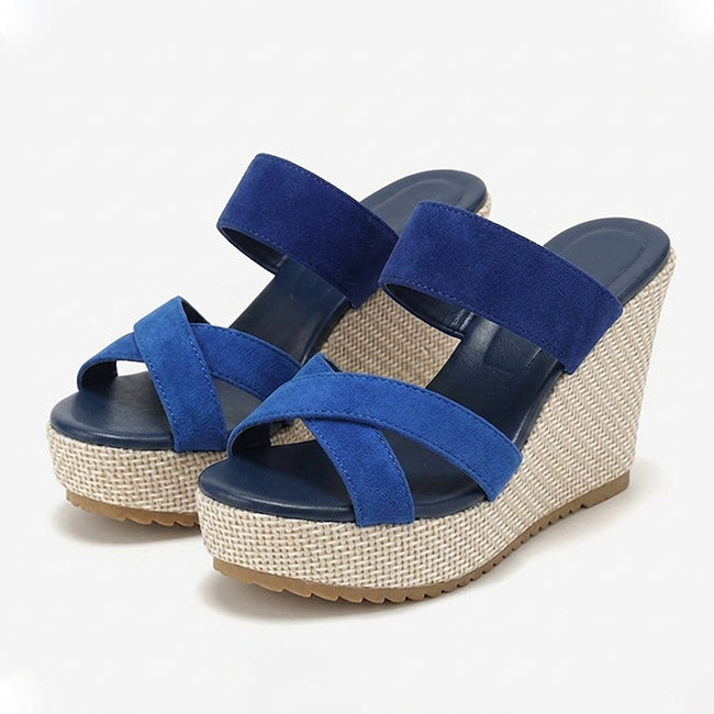 Women's Wedge Platform Slip On Sandals