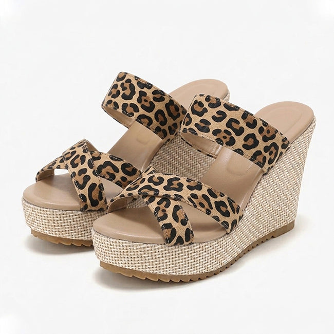 Women's Wedge Platform Slip On Sandals