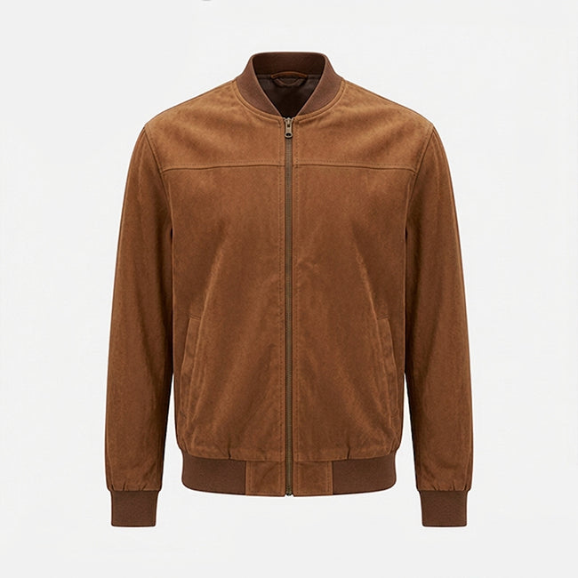 Men’s Stand Collar Zip Casual Lightweight Spring Autumn Outerwear
