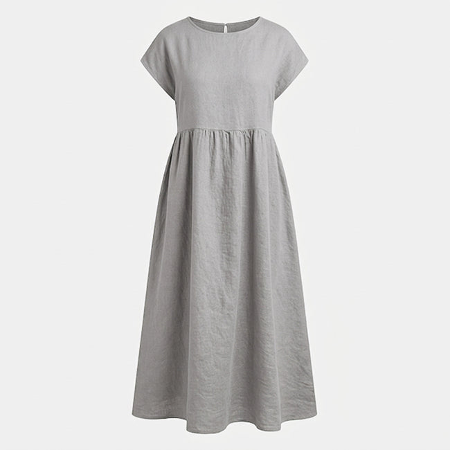 Women's Sleeveless Loose Pocket Midi Dress