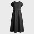 Women's Sleeveless Loose Pocket Midi Dress