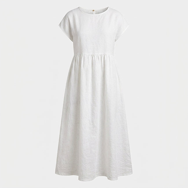 Women's Sleeveless Loose Pocket Midi Dress