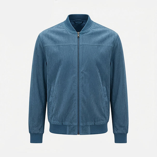 Men’s Stand Collar Zip Casual Lightweight Spring Autumn Outerwear