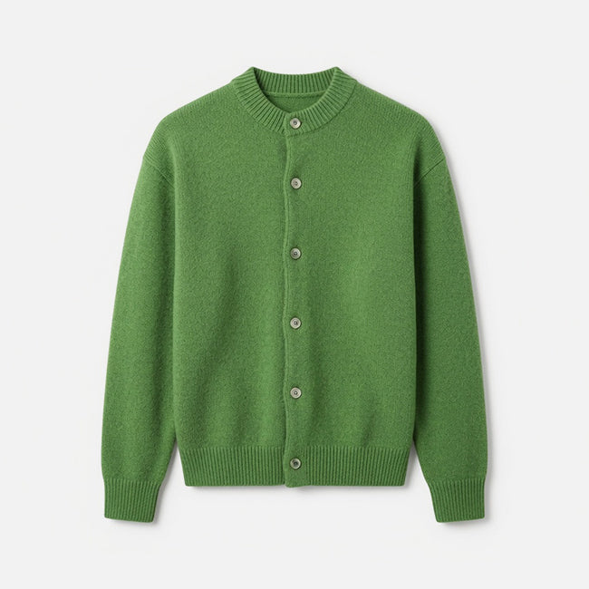 Men's Cardigan Knit Long Sleeve Button Cardigan Sweater