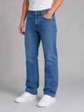 Men's Straight Leg Jeans – Classic Regular Fit Denim Trousers