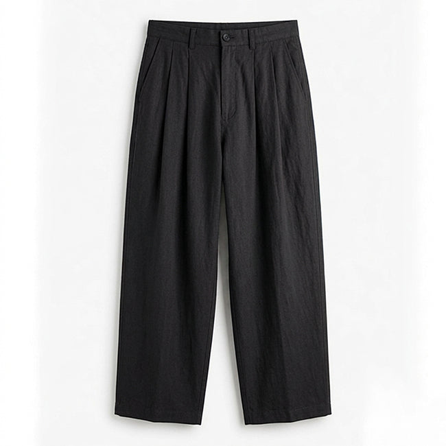 Men's Linen Wide Leg Loose Fit Pants