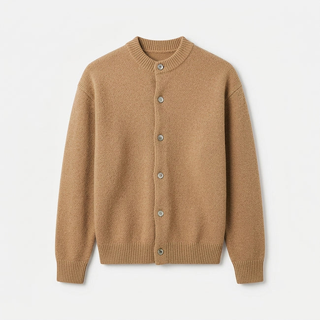 Men's Cardigan Knit Long Sleeve Button Cardigan Sweater