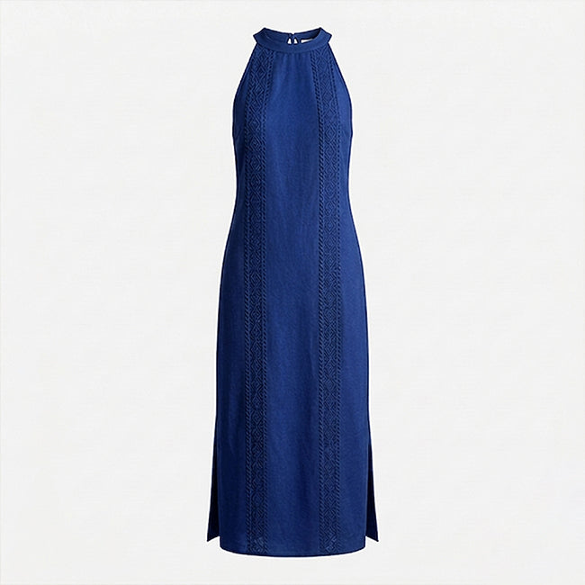Women's Lace Patchwork Midi Dress