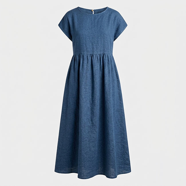 Women's Sleeveless Loose Pocket Midi Dress