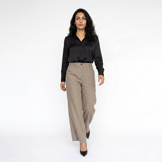 Women's Wide Leg High Waist Pants